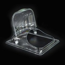 음식뚜껑 2분의1 PC 밧드커버 덮개 음식덮개 뷔페커버 옆플립형-2802EA, 본상품선택