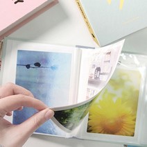 욜케이유 인생네컷앨범 심플 80 포켓식 4x6 사진첩 사진정리 포토북, 핑크