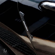 [가오] 더뉴 그랜저 IG HG GN7 카본 도어가드 문콕 자동차 외관 손상 방지 에폭시 몰딩, 블랙카본(4P)