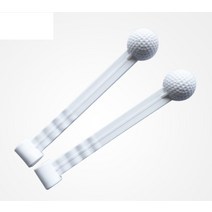 업그레이드 실내 골프 스윙 연습기 골프잘치는방법 40대아빠생일선물 똑딱이 골프스윙머신기, 화이트 스틱 【2개 1 SET】