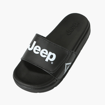 지프 슬라이드 푹신한 슬리퍼 블랙