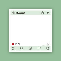 페토닷컴 예쁜 떡메모지 디자인 모음 메모지, 떡메 118. 그린 인스타그램, 1개