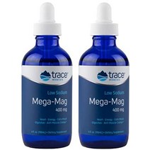 미량 미네랄 액체 메가 매그400 mg 4온스, 4fl oz2팩