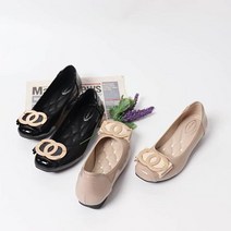 [미세스살롱] 엄마 정장구두 단아한 여성단화 3cm 블랙 베이지 P802