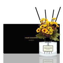 [바보사랑] 포시즌 디퓨저 블랙라벨 선물세트 200ml 데이지 옐로우, 향오일:프렌치라벤더