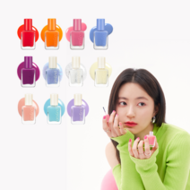 1+1 롬앤 무드 페블 네일 / 밀크 그로서리&에너제틱 브라이트 7.0g 7g 115342, W01 미스티 웨이, W06 라일락 솝