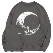 문컬렉션 특양오버핏맨투맨 캠핑문 남녀공용 맨투맨