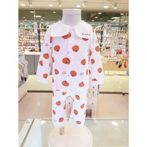 [뉴코아창원]아가방@@시몽오픈내의@@귀여운 대봉감이 전판나염을 귀요미장전##카라스타일의 내의