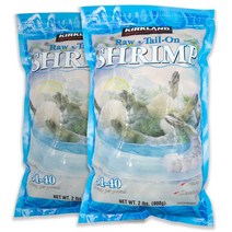 커클랜드 시그니춰 생새우 908g x 2봉 - Tail On (450g 당 31~40마리)