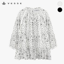 예쎄 (예쎄) 레이스 패치 뒤트임 블라우스(YS05BL05M)