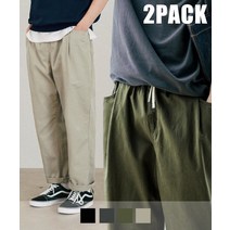 JEMUT 패키지 리테인 와이드 밴딩팬츠 바지 4종 2PACK SOLP2426 22SSPackage Retain Wide Banding Pants