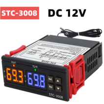 디지털 온도 조절기 stc-3028 stc-3018 3008 컨트롤러 습도계 계 가능한, 01 3008 12V
