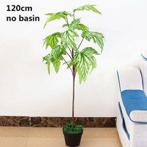 조화 나무 75cm-125cm 인공 대형 희귀 야자 녹색 현실적인 열대 식물 실내 호텔, 120cm 비