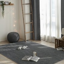 기타 바보사랑[데코홀릭]벨기에 유럽 친환경인증 단모 수입 카페트 (200x300cm) (차콜)