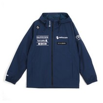 [데상트] 바람막이 PQJ SM323SJK91-NAVY 스위스 스키팀 후드형 우븐자켓