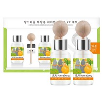 향기마을 차량용 송풍구 디퓨저 본품 17ml x 2p 세트, 제주한라봉, 2세트