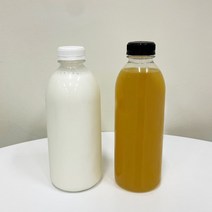 [20개]PET 180-900ml 38파이 투명 우유 요거트 통 쥬스 밀크티 더치커피 병, 검은색(38파이), 900ml-20개묶음