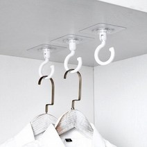 후크 회전 고리 거실 주방 욕실 다용도 후크, 블랙