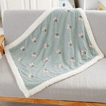 라클라우드침대 더블 레이어 인쇄 애완 동물 담요 구름 벨벳 플러스 두꺼운 개 이불 케이프 고양이 매트리스 겨울 용품, [02] 80X60cm, [01] green