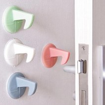 도어 안전 걸이형 실리콘 스토퍼, 핑크