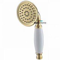 6 가지 유형 황동 및 세라믹 클래식 전화 핸드 헬드 샤워 헤드 욕실 교체, D Zirconium gold