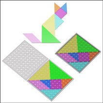 파스텔 칠교놀이 탱그램(PVC)/ST