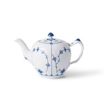 Royal Copenhagen 로얄코펜하겐 블루 플루티드 플레인 피겨린 도자기 티팟 티주전자 700ml