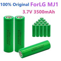100% MJ1 3.7 v 3500 mah 18650 리튬 충전식 무선 배터리 LG 배터리용 손전등 1-10 개, 06 10PCS
