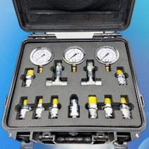 유압프레스 유압 오일 압력 게이지 테스트 호스 툴킷 굴삭기 수압 측정 상자, 옵 션_Ordinary quality (품번822465