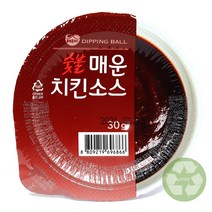 푸드올마켓_ 동원홈푸드 디핑볼 숯불매운치킨소스 한박스(30g x 32ea), 단품, 단품