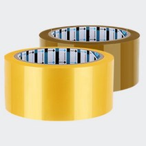 냉동창고 식품 대량포장 40m 50입 질긴 라바테이프 파손방지 공업용테이프, 러버테이프 40M 황색 50P