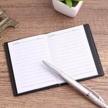 가죽커버 데일리 미니수첩 핸디 유선 메모장, 상세페이지 참조