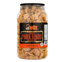 Utz 포크 라인즈 바베큐 치차론 돼지껍데기 튀김 과자 7.5oz(212.6g) 1팩 Pork Rinds Barbecue, 3개