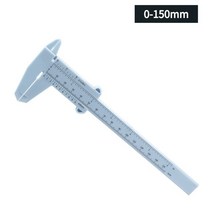 디지털마이크로미터 외경마이크로미터 내경 스탠드 버니어 캘리퍼스 0-150mm 디지털 ABS 더블 스케일 게이지 마이크로미터 측정 기구 설치 리노베이션 작업, 하늘색 150mm