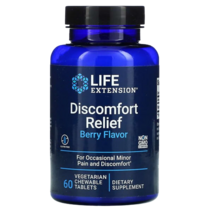 Life Extension Discomfort Relief [PEA] 600mg Berry 60 Vegetarian Chewable Tablets [2개월분], 2EA, 2개, 60정