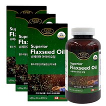아마씨오일 리놀렌산 365캡슐 x3통 캐나다제조직수입 식물성필수지방산