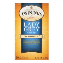 Twinings 트와이닝 레이디 그레이 홍차 무카페인 20 티백 40g(1.41oz)