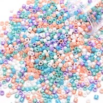 시드비즈 크리스탈 아크릴 레진 팔찌 미유키 델리카 비즈 유니폼 2mm 유리 SeedBeads 쥬얼리 만들기 Diy 팔, 40 PZ525_01 2mm 1200pcs-bottle