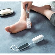 발각질 제거기 발바닥 뒤꿈치 갈라짐 제거 굳은살 풋 파일 브러쉬 관리 양면