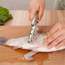 생선 껍질 비늘 박피기 실용적인 물고기 피부 브러시 스테인레스 긁기 스케일 스크레이퍼 리무버 강판 스키너 기획 도구 해산물 청소