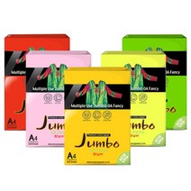 두성종이 A4 색지 OA 팬시페이퍼 점보, 500매, JP43(연청색) x A4