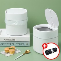 메이스 미니 원터치 휴지통 주방 사무실 쓰레기통 인테리어 화장대, 리필봉투 5롤 75매