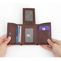 수납많은 컴팩트한 남성반지갑 편안한 30대 중년 댄디한 아빠선물 간편한 장년층