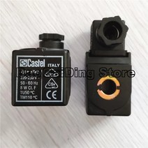 Castel 코일 9100/RA6 유형 HM2 220V ~ 8W 냉동 솔레노이드 밸브 DC24V AC110V AC380V, 01 AC220V