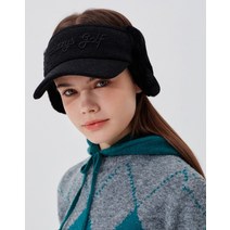 22FW [WINTER ESSENTIAL]블랙 니트 퍼 선바이저 HWHE2F702BK, 056