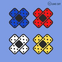 LINE CUT 오토바이 자동차 반창고 반사 데칼 스티커 STPH-002, 반사흰색 1장