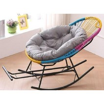 아카풀코 라탄 의자 야외 테라스 아카풀코의자 아카풀코체어 계란의자 디자인의자, 업그레이드/린넨/시트 쿠션