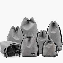 카메라 렌즈 소품 보호 복주머니 파우치(L) 먼지차단, 렌즈용(L) 블랙