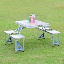 DND마켓 캠핑 테이블 세트 접이식 야외 일체형 초경량 미니 간이 폴딩 휴대용 식탁 (주)존글로벌, 오렌지