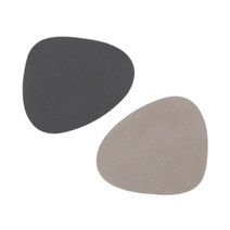 북유럽 린드 DNA 누포 더블 사이디드 곡선형 코스터 1 pcs anthracite light grey